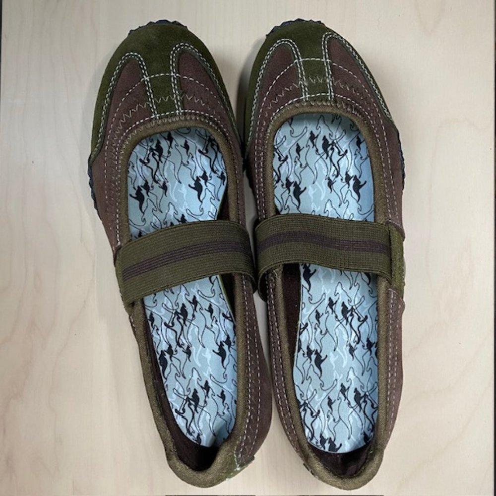 KangaROOS Mary Jane Brown Suede Shoes